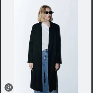 Zara Faux Suede trench coat